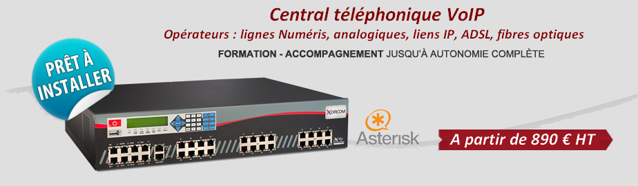 Central téléphonique VoIP compatile avec les box ADSL